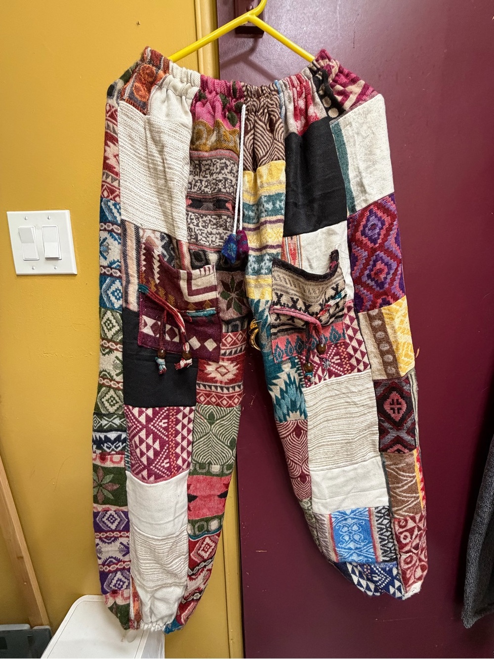 Thick Soft Boho Patchwork Pants